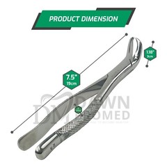 Dental Extracting Forceps #23 For lower molars Cow Horn Dental Surgical