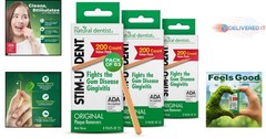 Stim-U-Dent Wooden Dental Picks Mint Flavor Travel Packs of 600 for Plaque Re…
