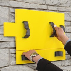 Concrete Wall Mold Polyurethane Seamless Stamp Cement Texture Stone Slate Mat US
