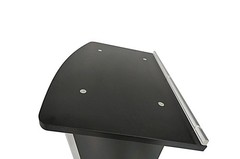 Black Wood Chruch Podium Acrylic Panel 46.5″Pulpit Lectern Christian Cross