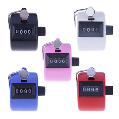 Handheld 4 Digital Tally Counter Mechanical Manual Palm Clicker Number Count Ass