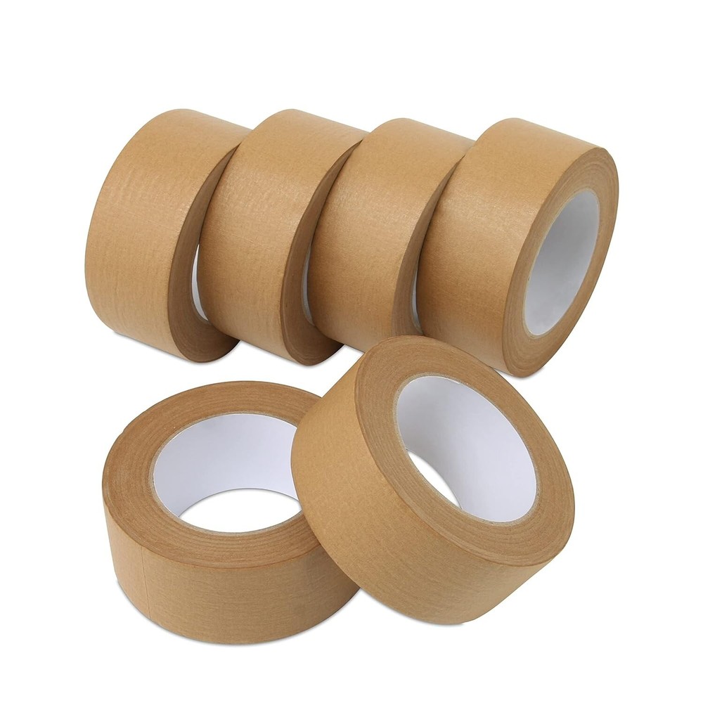 1 Roll 2″x55 Yard Self-Adhesive Kraft Paper Carton Box Sealing Packing Tape