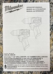 Milwaukee 3404-20 1/2″ M12 Hammer Fuel Brushless Drill Driver Gen 3 Tool Only