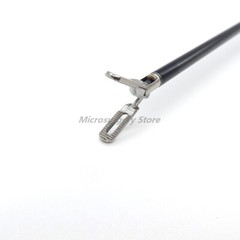New Φ5 x 330 mm Laparoscopic bipolar Tooth Mid-hole forceps With Cable Cord