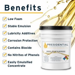 Presidential Unisol 601 | Heavy Duty & Water Soluble Machining Coolant