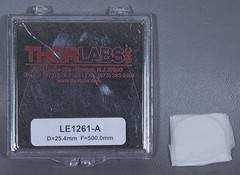 NEW Thorlabs LE1261-A BK7 Ø1″ BK7 f=500.0mm Arc:350-650nm Positive Meniscus Lens