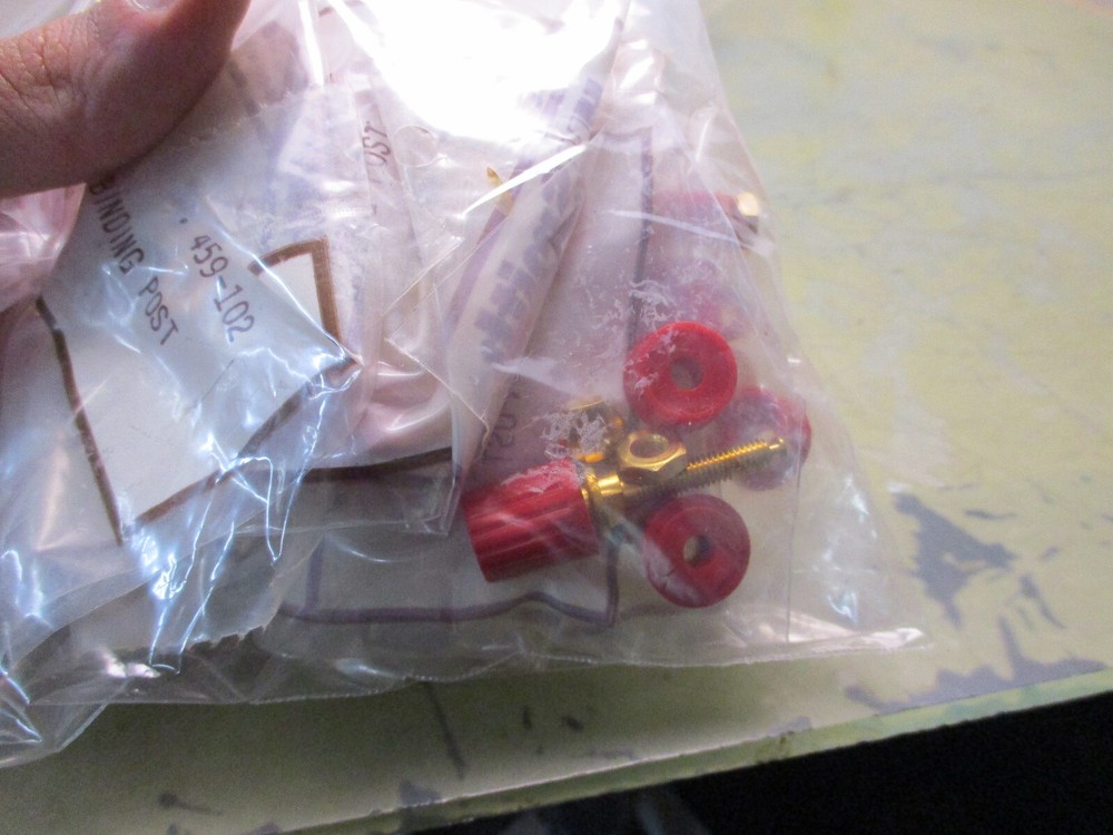 Lot of 10 HH Smith 459-102 Red Binding Posts [3A-19]