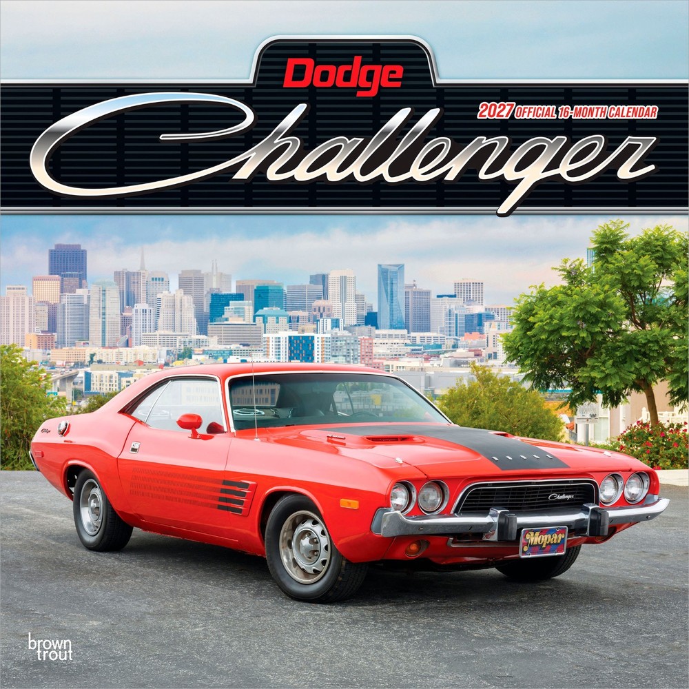 Dodge Challenger OFFICIAL | 2027 12×24″ (Hanging) Wall Calendar | Plastic-Free