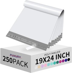 Poly Mailers 19x24Inch 250Pcs,Waterproof Shipping Bags Self Seal Heavy Duty