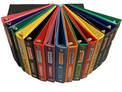 GARBAGE PAIL KIDS COLOR BINDERS WITH FRONT,BACK & SPINE PRINT OS1-OS15 ALL 15!