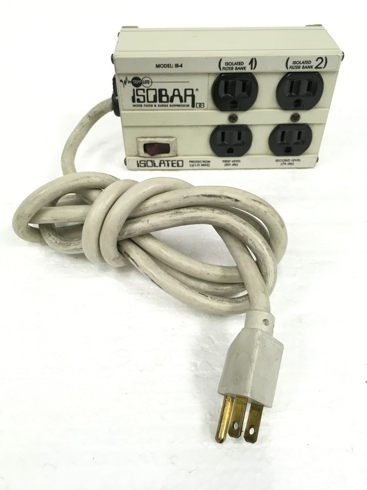Tripp Lite Isobar 4 IB-4 Surge Protector 4-Outlets 15A-120V, WORKING