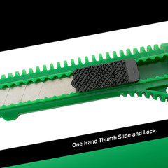 20 Safety Box Cutter Utility Knife Tool Retractable Snap off Razor Blade GREEN