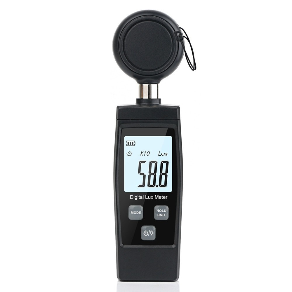 Digital Lux Meter, 0-200,000 Lux, Digital LCD Pocket Light Meter