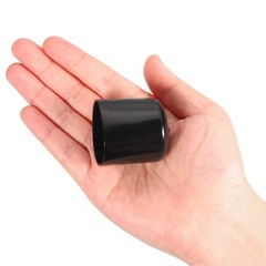 12 Pcs 1-1/4″ ID Round Rubber End Caps Flexible Rubber Bolt Covers Caps Black