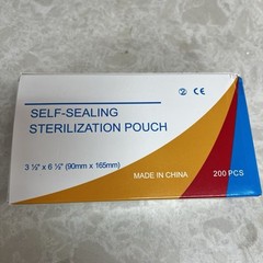 （Clearance）2000 pcs=10 box Self Seal Sterilization Pouch Pouches Bag 3.5″ x 6.5