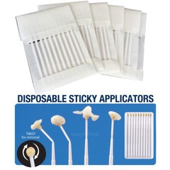 60xDental Disposable Sticky Applicators Bendable Micro Brush Remove Adhesive10cm