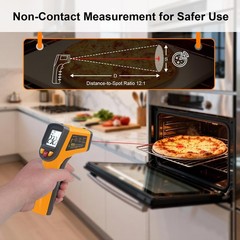 Digital Infrared Thermometer Temperature Gun -58°F to 1112 °F(-50°C to 600°C)…