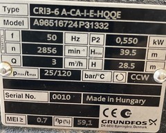 GRUNDFOS CR13 6 A CA I E HQQE A96516724P3 Schneider Electric LFP2-1 PUMP