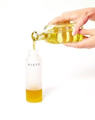 Misto Oil Sprayer, Frosted Glass, 7.75 Inch 3.2 Ounces, Glass