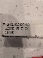 Accupro 37289956 .060 X 1 1/2 Carbide End Mill