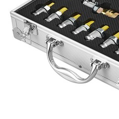 Hydraulic Pressure Test Kit 3 Gauges 9 Test Couplings 3 Test Hoses Case