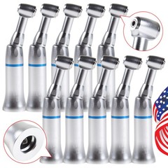 10 Slow Low Speed Dental Handpiece Push Button Contra Angle for NSK Style E-type