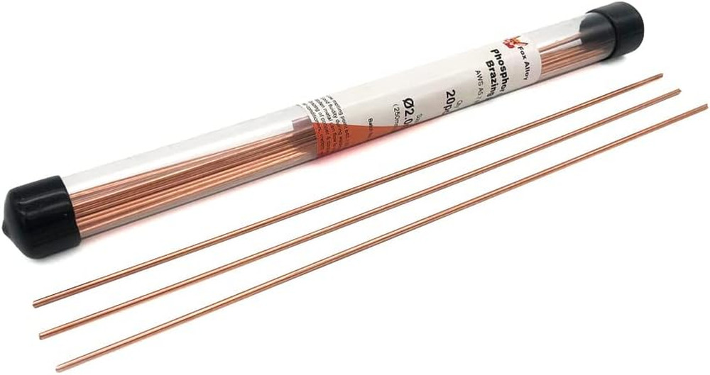 20Pcs Copper Brazing Rods Bcup 2 (5/64″) 2Mm Phosphorus round Self Fluxing