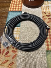 M12 MALE to FEMALE MOLDED CABLE, STRAIGHT 8 PINS BLK PVC 40ft