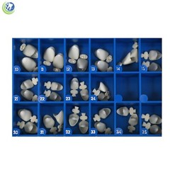 NEW POLYCARBONATE TEMPORARY DENTAL CROWNS BOX KIT 180 PCS WITH PAPER GUIDE CHART