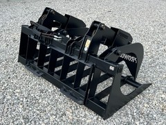 66″ Heavy Duty Root Rake Grapple Bucket Attachment Fits Skid Steer Quick Attach