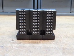 Set of 3 SMW AUTOBLOK GST 260 quick change monoblock stepped steel hard jaws