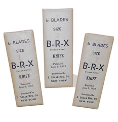 Vintage Knife J. Sklar B-R-X Scapel Blades Craft Tool Lot 18 New York USA NOS