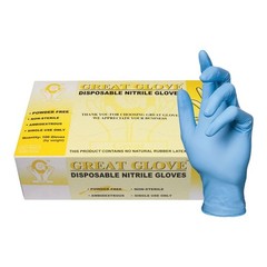Great Glove Blue Nitrile Industrial Gloves (Case of 1000) by Top Glove