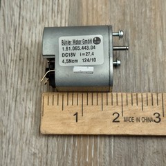 Buhler Gear Motor 1.61.065.443 18VDC 4.5Ncm Tested Working