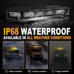 Roof Top Beacon, Emergency Strobe Light, LED Magnetic, Warning, Flashing Lights