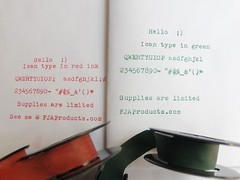 New Typewriter Ink for Royal Portable Typewriters – Red and Green Ribbon Pack