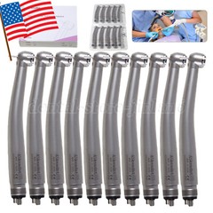 4 Hole Dental High Speed Handpiece Large Head Single Water Spray Air Turbine 10