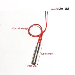 5pcs 8mmx80-150mm Cartridge Heater 201SS Electric Mould Pipe 150-300W 110V/220V
