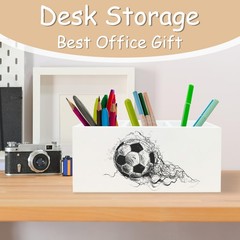 Soccer Pen Pencil Holder Organizer for Desk, Soccer Fan Lovers Players Gifts …