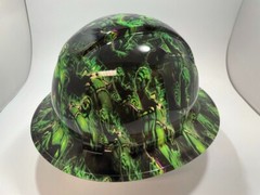 New Full Brim Hard Hat Custom Hydro Dipped INCREDIBLE HULK. Free Shipping