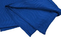 6Pk 72″x80″ (85 lb./dz. Wt) Furniture Blue Moving Blankets Pads Woven Polyester