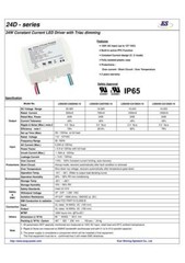 ES DIMMABLE Constant Current LED Electronic Power Supply Driver 700mA 16-36V,24W