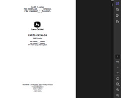 JOHN DEERE 644K LOADER OWNERS OPERATION & TEST TECHNICAL PARTS MANUAL PDF USB
