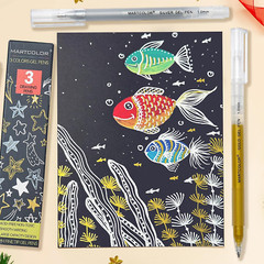 Gold Silver White Gel Pens 1mm Fine Point Gel Ink Pen Opaque Archival Ink Pens