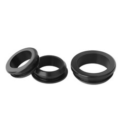 Black Silicone Rubber Snap-On Grommets Tube Inserts Hole Plugs Ø 4.5mm – 60.6mm