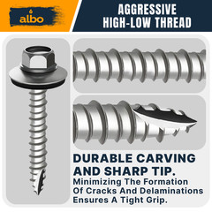 Metal Roofing Screws, Ruspert Coated Hex Head Screws for Roofing & Siding