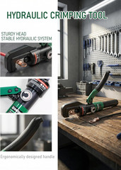 Hydraulic Cable Crimping Tool, Battery Cable Terminal Crimper 12 AWG–4/0 AWG, US
