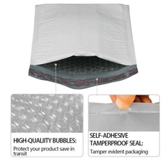 50/100/200/500 Poly Bubble Mailers Padded Envelope Shipping Bags Seal Any Size