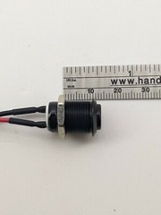 12 MM Push Button High Head Black Momentary Switch with 6 inches 2 wires 5-24 V