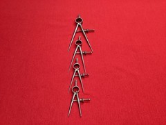 Starrett Round Leg Dividers Set of 4 Small Tools Athol Mass 🇺🇸 NICE ! L👀K !